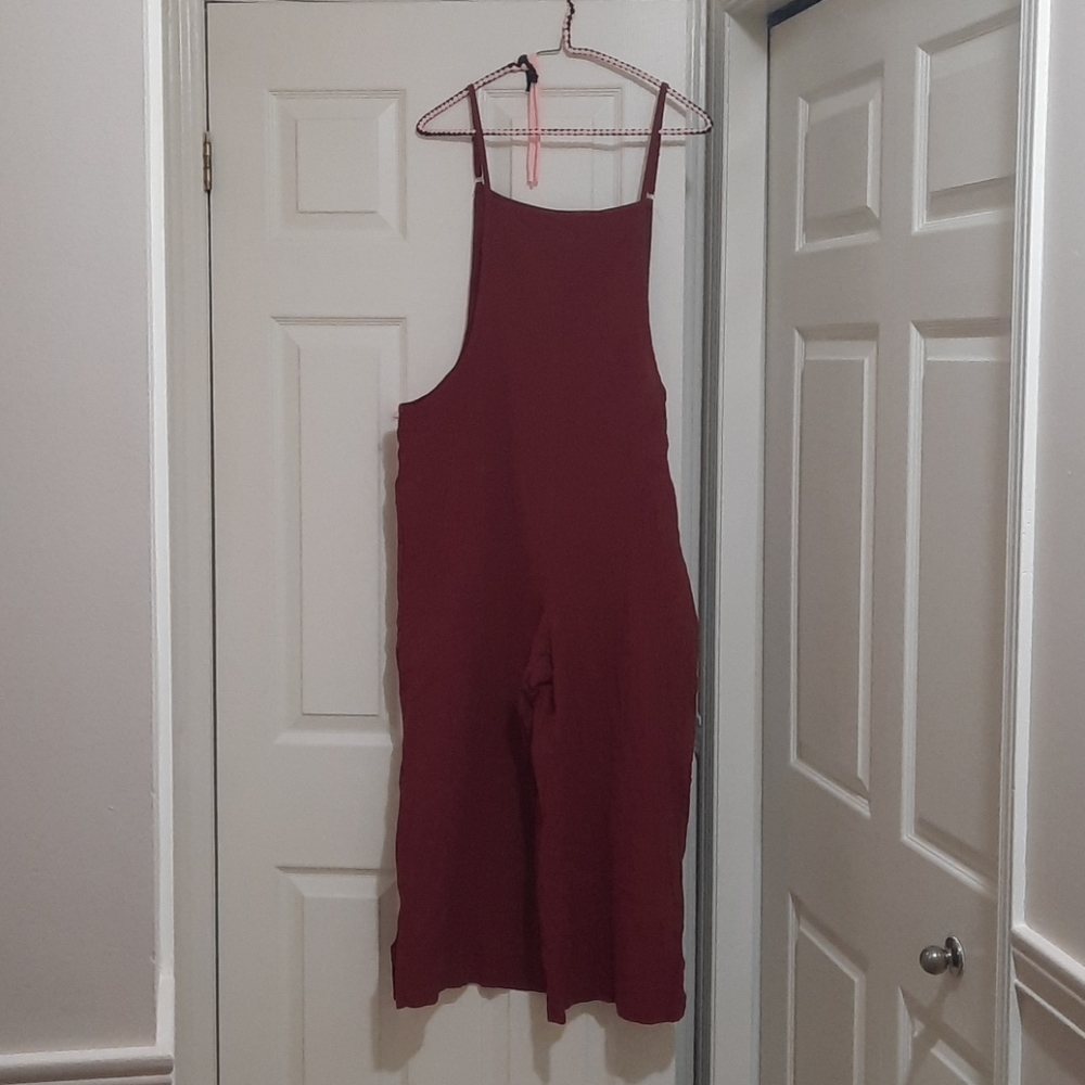 🍷Slouchy overalls